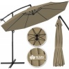 Afbeelding van Tillvex Parasol Ø 300 cm met zwengel, hoes en windbescherming - Waterdicht en UV-bestendig