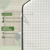 Afbeelding van Outsunny Vervangingszeil voor broeikas, 140 x 73 x 190 cm, met raam en deur, UV-bescherming, wit