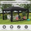 Afbeelding van Outsunny Paviljoen met netwanden en stevige verbindingen 84C-022V03