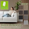 Afbeelding van TRESKO Akoestische houten panelen 120 x 60 cm met 4 kledinghaken en montageset