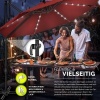 Afbeelding van Tillvex® Premium aluminium parasol 330 cm met hoes en windbescherming | 360° draaibaar en kantelbaar
