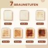 Afbeelding van Homcom Broodrooster - Kunststof - 29,3 x 27,6 x 18,9 cm - Zwart