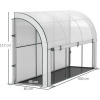 Afbeelding van Outsunny Kunststof en staal, wit - 300L x 80B x 157H cm - Kweekkas