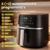 Afbeelding van COOK-IT Airfryer 6L XL - 1600W - 8 Programma's - Touchscreen - Vaatwasserbestendig - Matzwart