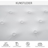 Afbeelding van HOMCOM Pianobank van Gummihout, Kunstleer - 76L x 36B x 50H cm - Wit