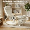 Afbeelding van HOMCOM Schommelstoel - Polyester - 106L x 67B x 92H cm - Crème wit