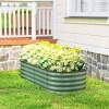 Afbeelding van Outsunny Tuinbed - Verzinkt staal - 150L x 62B x 30H cm - Groen
