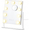 Afbeelding van Make-upspiegel met verlichting en 15 dimbare LED-lampjes - Mat wit - 58 x 43 cm