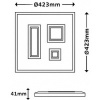 Afbeelding van LED Plafondlamp met Achtergrondverlichting 22W 3000lm Warm Wit 42,3 x 42,3 x 4,1 cm