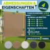 Afbeelding van tillvex® Klemluifel, verticale zonwering 120 x 310 cm, taupe, met handslinger, zonder boren