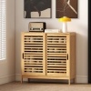 Afbeelding van HOMCOM Schoenenkast - Bamboe en MDF - 80 x 35 x 80 cm - Natuurlijk hout