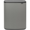 Afbeelding van Brabantia Bo Touch Bin Prullenbak - 60 liter - 1 vak - Mineraal Betongrijs