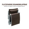 Afbeelding van Outsunny Inklapbare Zonneligstoel met Kussen - Bruin, 137 x 63,5 x 100,5 cm