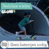 Afbeelding van Chillafish Flexxi Glow Kinderstep voor jongens en meisjes vanaf 5 jaar - Blauw Groen