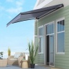 Afbeelding van Outsunny Zonnescherm met handbediening en bevestigingsmateriaal voor diverse oppervlakken