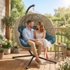 Afbeelding van Outsunny - Hangstoel met zakken - Polyester - Bruin