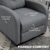 Afbeelding van HOMCOM - Relaxfauteuil - Verstelbare Rugleuning - Grijs Polyester