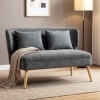 Afbeelding van Homcom Loveseat - Polyester - 117L x 65B x 78,5H cm - Grijs