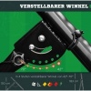 Afbeelding van HOMCOM - Voetbalkaatser met 4 verstelbare treden - Zwart