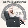 Afbeelding van HOMCOM Relaxstoel Polyester 97L x 88B x 101H cm Donkergrijs