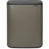 Afbeelding van Brabantia Bo Touch Bin Prullenbak - 60 liter - 1 vak - Platina