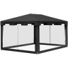 Afbeelding van Outsunny Paviljoen met netwanden en stevige verbindingen 84C-022V03