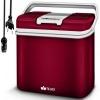 Afbeelding van Tillvex elektrische koelbox 24L | Mini-koelkast voor auto en camping | Koelt & verwarmt (Rood)