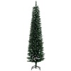 Afbeelding van HOMCOM 6FT Kunstkerstboom met Opvouwbare Zwarte Stand - Groene Decoratie voor Feestdagen
