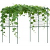 Afbeelding van Outsunny Stalen Rankgitter, 223L x 223B x 223H cm, Groen