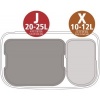 Afbeelding van Brabantia Bo Touch Bin Prullenbak - 11 + 23 liter - Afvalscheiding - Zacht Beige