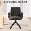 Afbeelding van HOMCOM Accentstoel van Polyester, 60L x 61B x 88H cm, Zwart