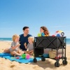 Afbeelding van Outsunny Tuinwagen van staal, polyester - Zwart