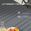 Afbeelding van Outsunny Aluminium Gartentafel in Grijs