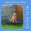Afbeelding van PawHut Verhoogd Hondenbed met Draagtas - Zwart Hondenligbed/Sofa