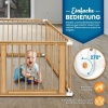 Afbeelding van KIDUKU® 7,2 meter inklapbaar veiligheidshek XXL met deur, 8 elementen voor flexibele vormen