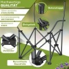 Afbeelding van TRESKO® Opvouwbare Campingstoel tot 150 kg | Klapstoel met Armleuningen & Bekerhouder