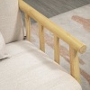 Afbeelding van HOMCOM 2-zits Sofa - Polyester, Gummihout - 123L x 69B x 74H cm - Beige