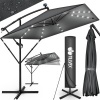 Afbeelding van Tillvex Rechthoekige Aluminium Parasol 330 cm met Afdekking en Windbescherming