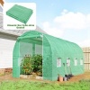 Afbeelding van Outsunny Kasafdekking - PE - 400L x 200B x 200H cm - Groen