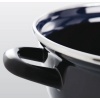 Afbeelding van BK Fortalit Emaille Braadpan 24cm/2.5L - Inductie - Ovenbestendig - Zwart/Blauw