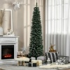 Afbeelding van HOMCOM Kunststof Kerstboom met Metaal Ø53 x 190H cm Groen