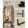 Afbeelding van Furnstar Kledingrek - Wasrek met 5 Planken - Zwart Metalen Frame - 40 x 101,7 x 153,3 cm