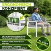 Afbeelding van Tillvex® Weerbestendige Tuinbank 2-3 Zits met Hoes & Kussens | Houtlook tot 300kg Belastbaar