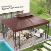 Afbeelding van Outsunny - Vervangend dak voor Tuinpaviljoen - 3x4m - Bruin