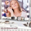Afbeelding van HOMCOM Hollywood Spiegel met Verlichting - Glas, Metaal - 62,5L x 14B x 52H cm - Wit