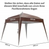 Afbeelding van Outsunny Vervangend Polyester Dak Koffie
