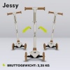Afbeelding van Lionelo Jessy Kinderstep - 3 wielen - Voor kinderen 3+ - Tot 50kg - LED wielen - Verstelbare hoogte