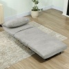 Afbeelding van HOMCOM 2-in-1 slaapbank vouwbed - verstelbaar - grijs - 82x89x83 cm