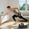 Afbeelding van SPORTNOW Kettlebell van kunststof, 18L x 18B x 24H cm - Zwart