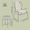 Afbeelding van SONGMICS Balkonset - Tafel en 2 Stoelen - Weerbestendig PE-Polyrattan
